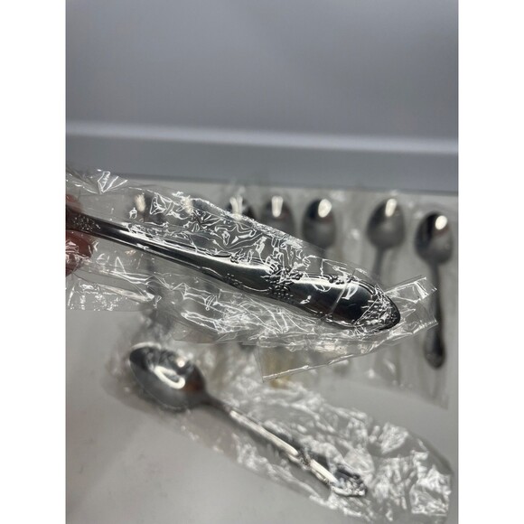 SET OF 9 Vintage Onieda Ltd WM A Rogers Stainless Fenway Teaspoons Flatware 6" - Picture 2 of 3